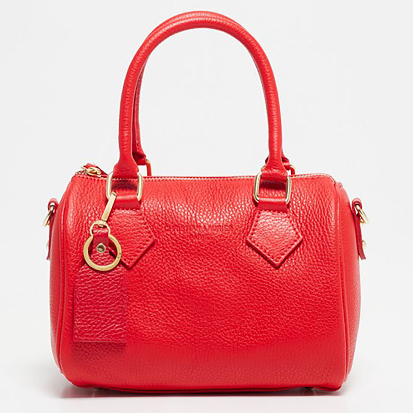 Christian Laurier Sac Bowling en Cuir Lana rouge - 21x16x10 cm