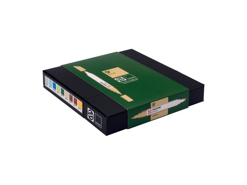 Talens Pantone Marker 9x Set Nature Wasserbasierte Marker