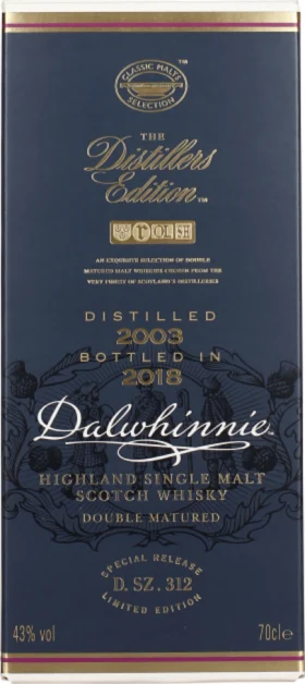 DALWHINNIE DISTILLERS EDITION 2003-2018 70CL