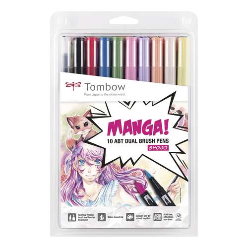 TOMBOW® ABT Dual Brush Pen Manga Set