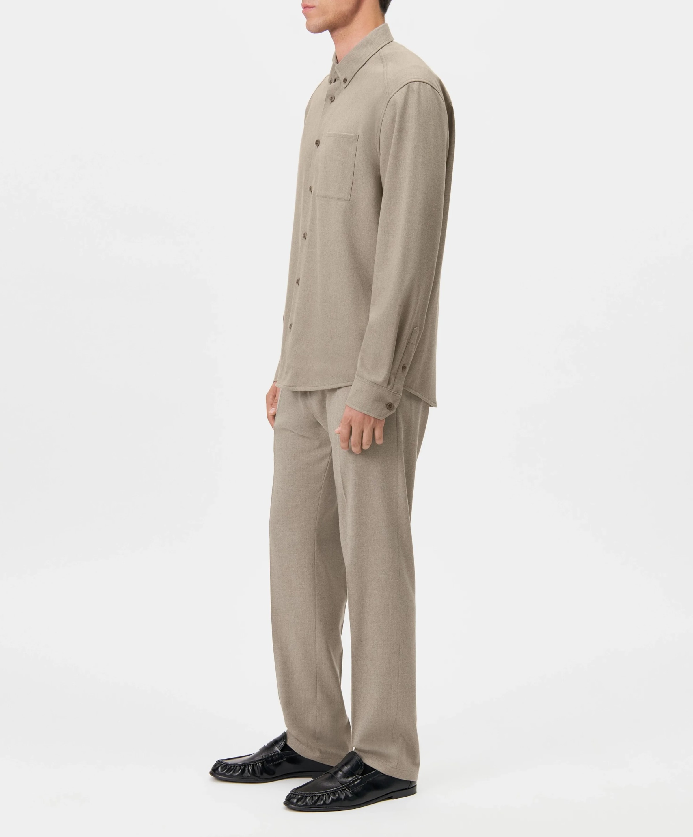 Drykorn Heren overhemd lange mouw beige
