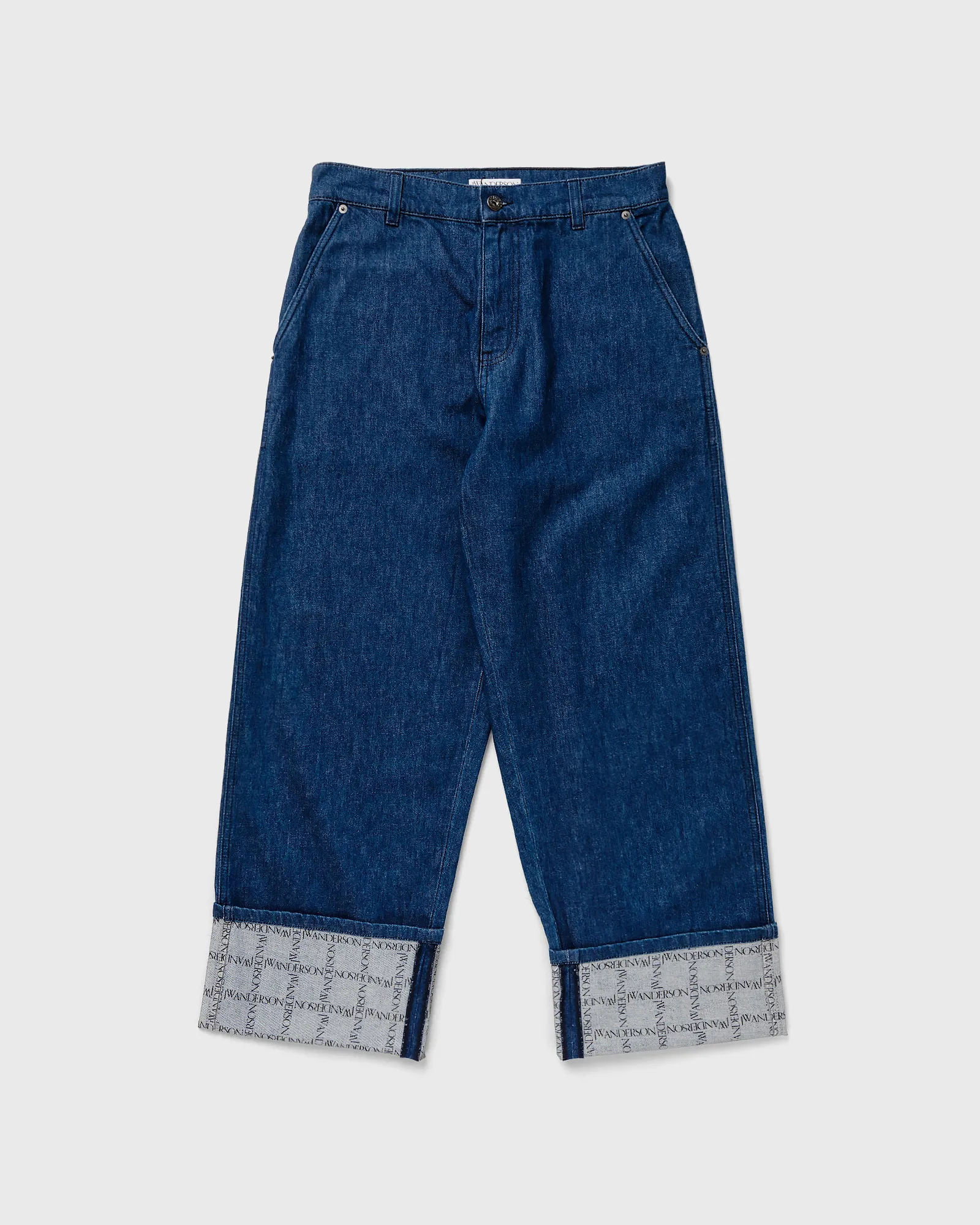 JW Anderson LOGO GRID TURN UP WORKWEAR JEANS