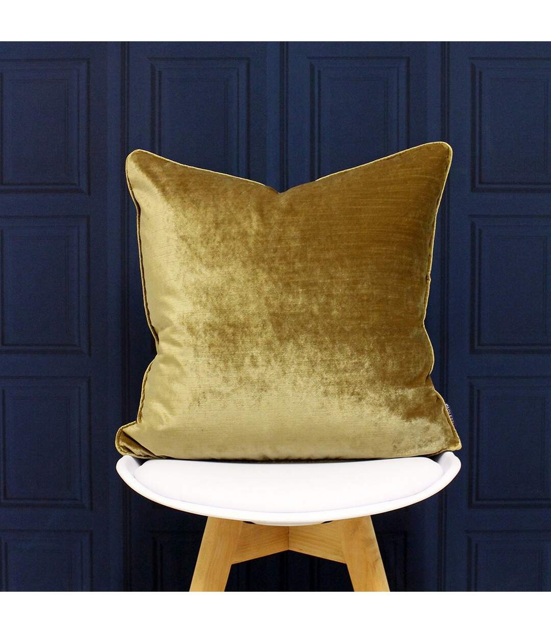 Riva Home - Housse de coussin en velours (Or) (55 x 55 cm) - UTRV1084