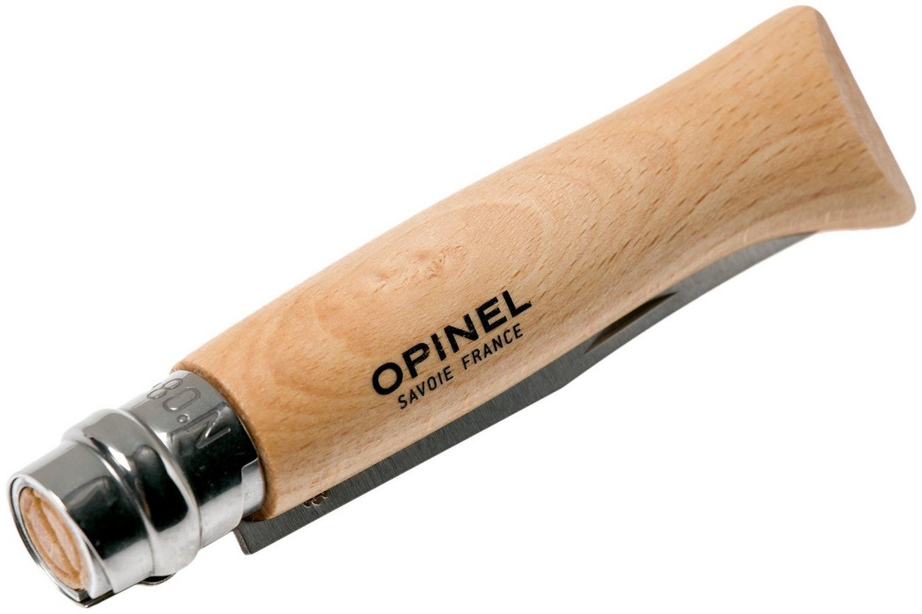 Opinel zakmes No. 08RV, roestvast staal, lemmetlengte 8,5 cm