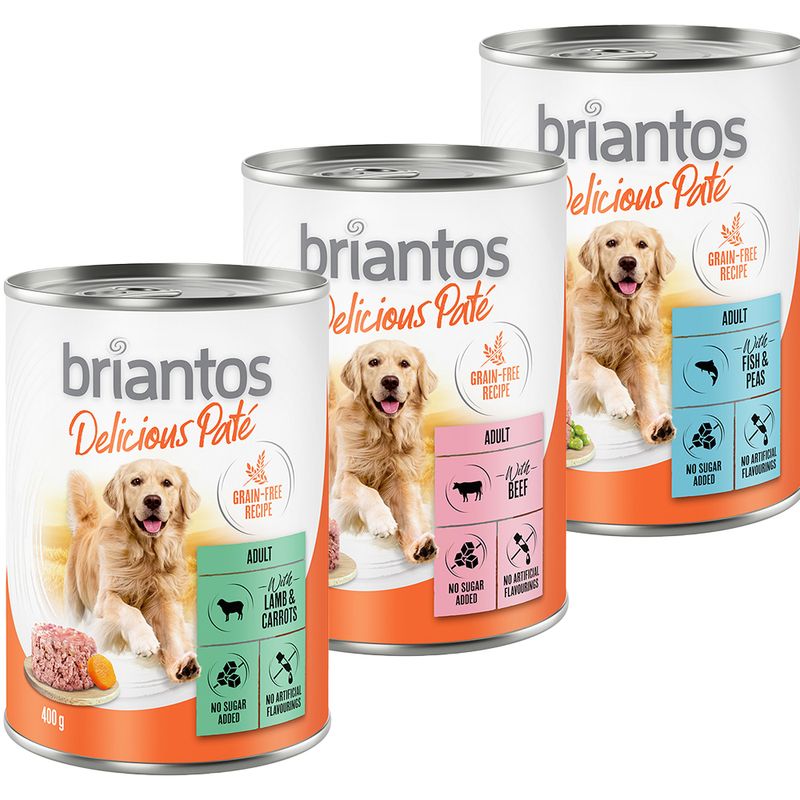 Offre d'essai Briantos Delicious Paté pour chien ✓ pas cher