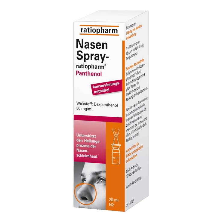 Nasenspray ratiopharm Panthenol, 20 ml