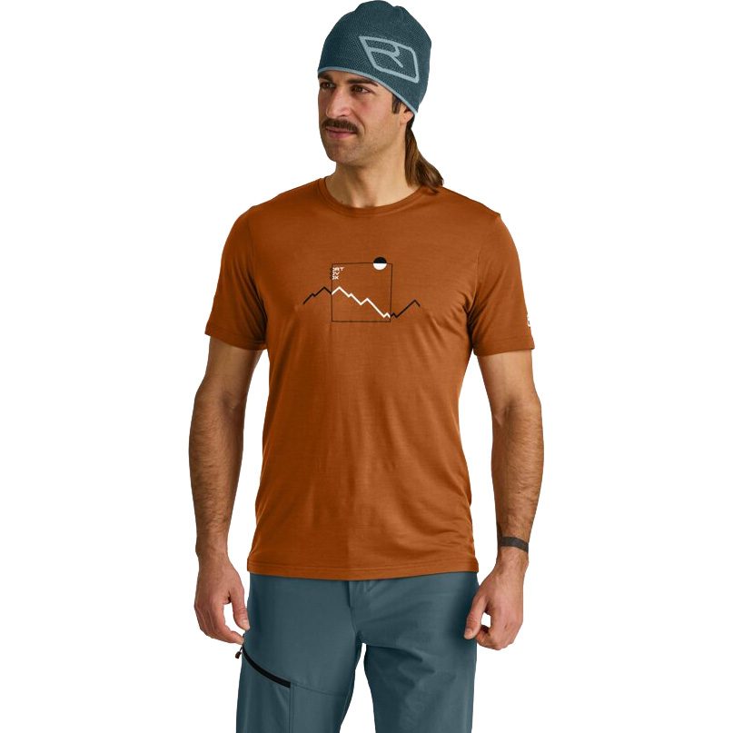 ORTOVOX 150 Cool Peak Focus T-Shirt Herren bristle brown