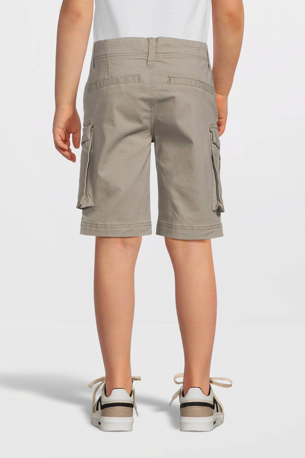 NAME IT regular fit cargo short NKMRYAN grijs