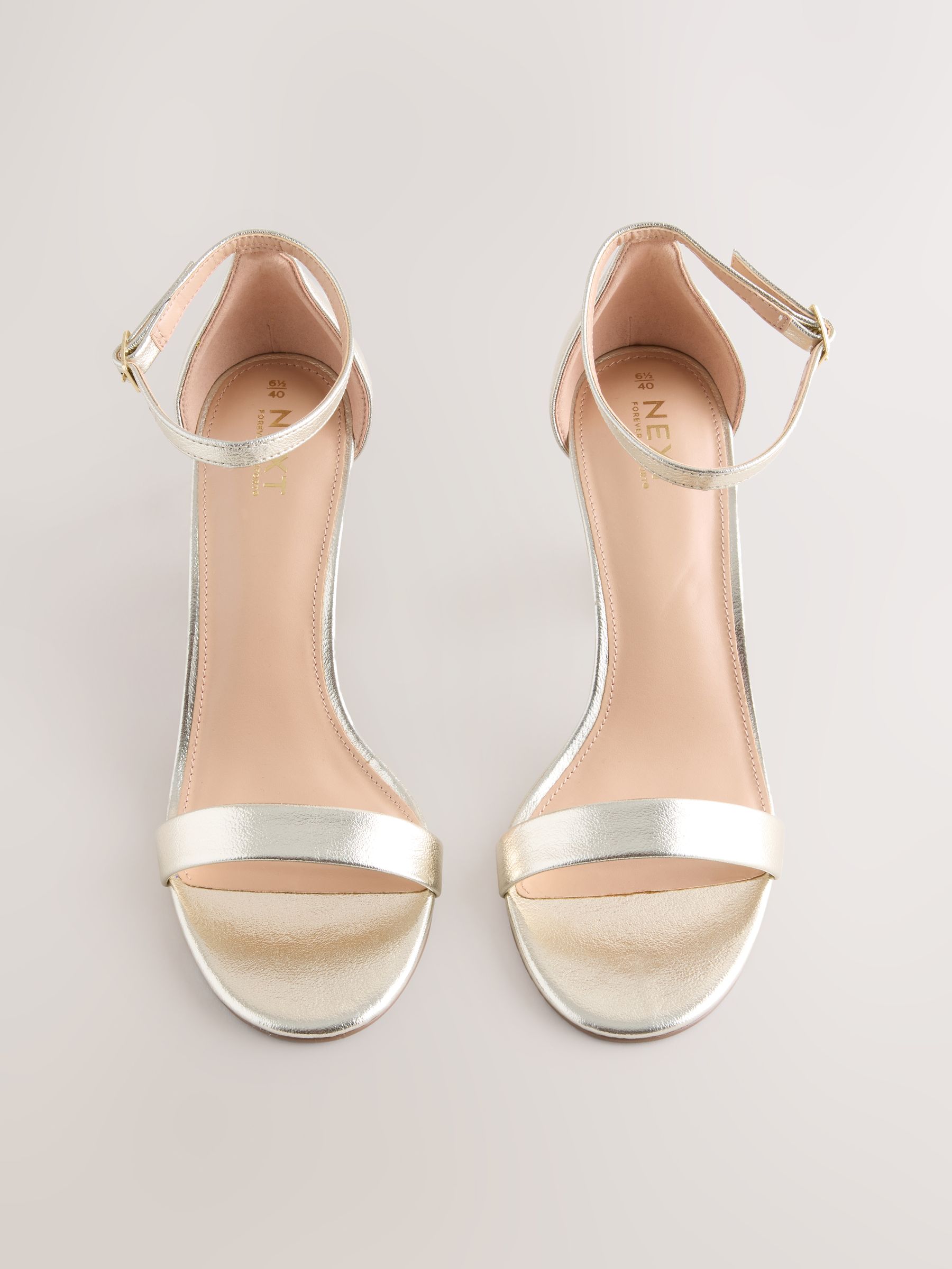 Goud - Sandalen met blokhak