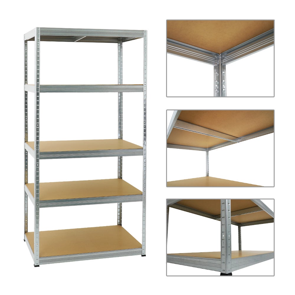 PROREGAL Heavy-Duty Stellingkast Slim Elephant M HxBxD 180 x 90 x 60 cm 5 Planken Plankdraagvermogen 350 kg Gegalvaniseerd
