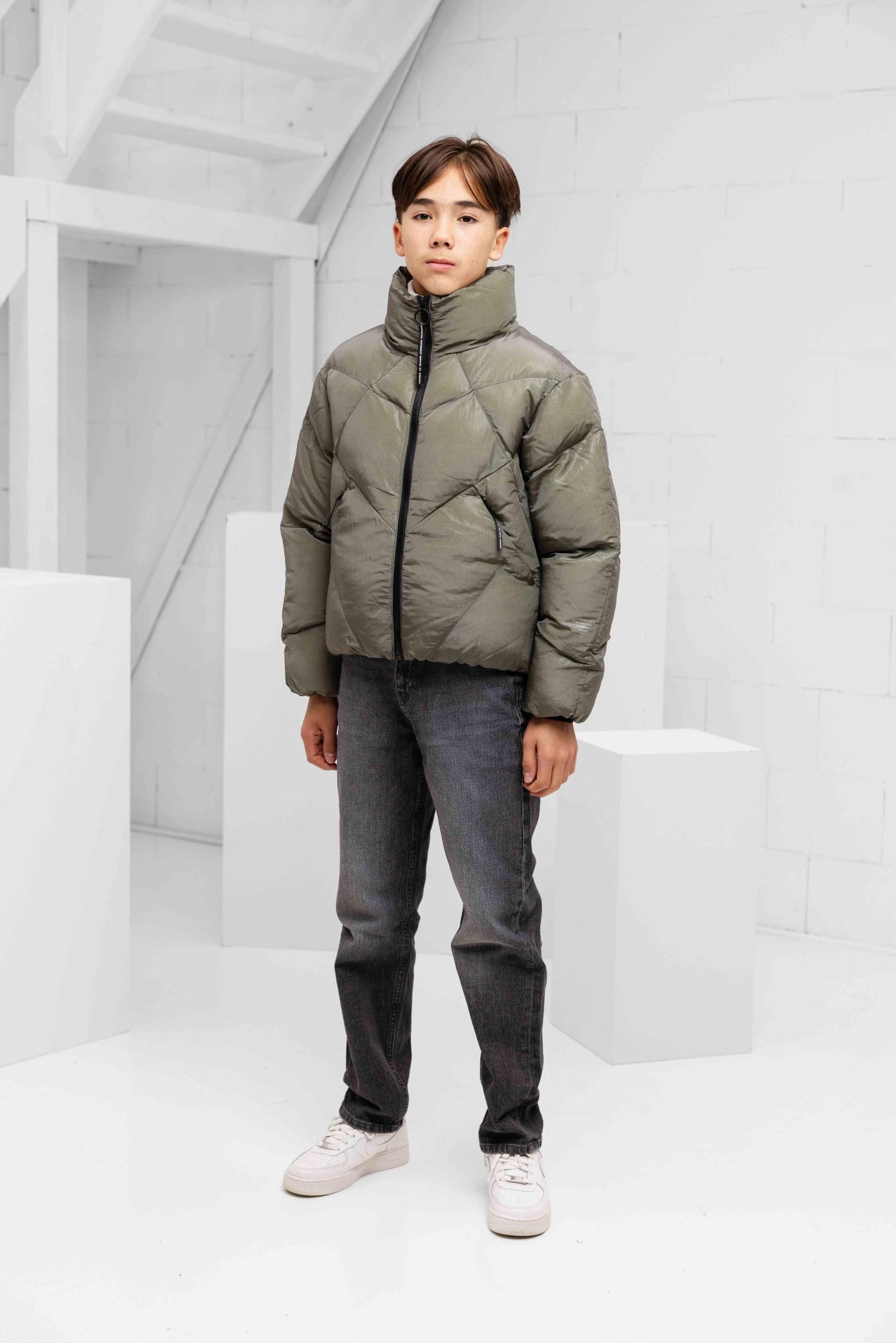 Krakatau Nebula Puffer Winterjas Kids Groen