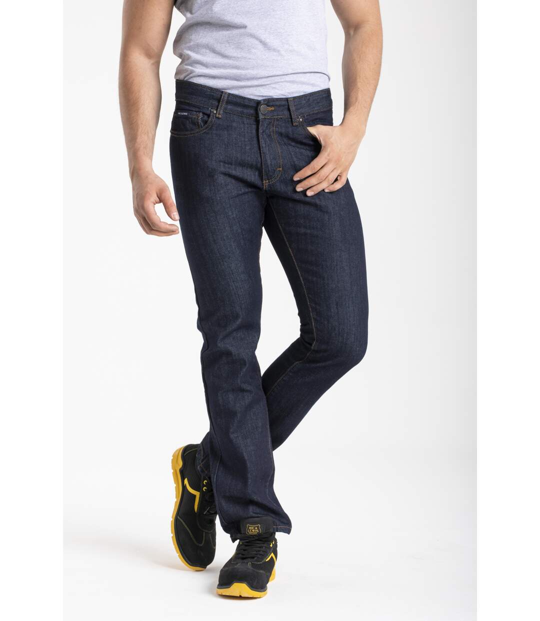 Jeans de travail coton coupe confort brut DENIM