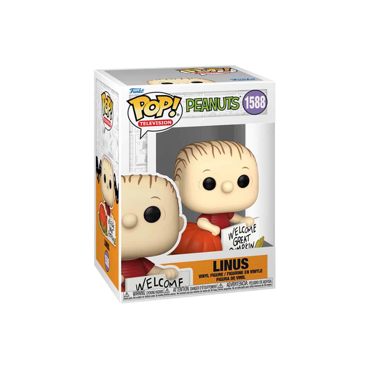 Funko POP Peanuts actionfigur (Linus w. pumpkin)