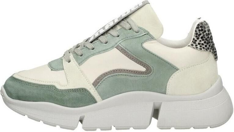 Maruti Cody Suede Leather Green Lage sneakers