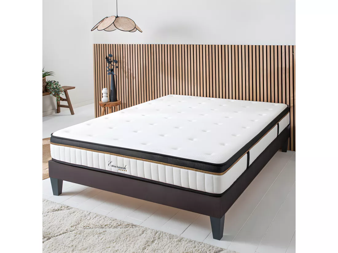 Matelas Emeraude Mousse Accueil Mémoire de Forme moelleux - 24 cm - 180 x 200 cm