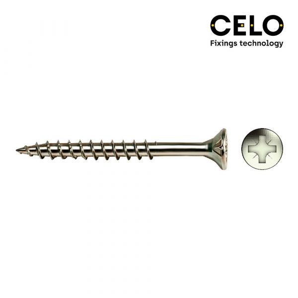 Celo Caixa 200 Uni. Parafuso para Madeira Escariador Pz R/parc Ref Vloxp 4x70 Zinc. - 17322