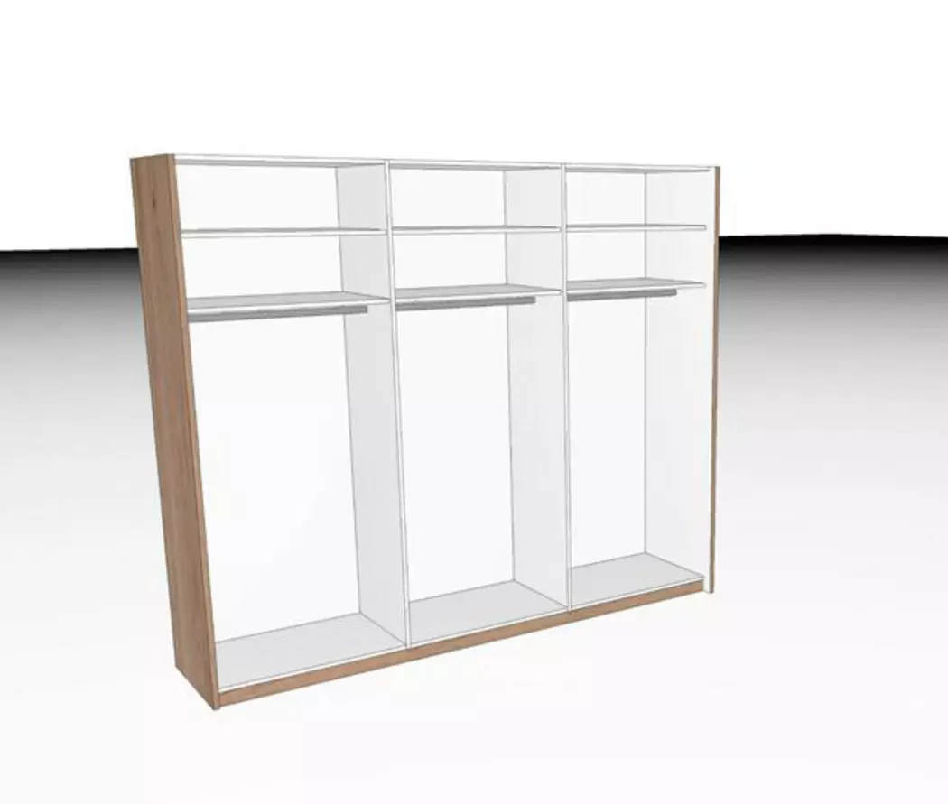 Schwebetürenschrank Multiline 270 x 230 cm