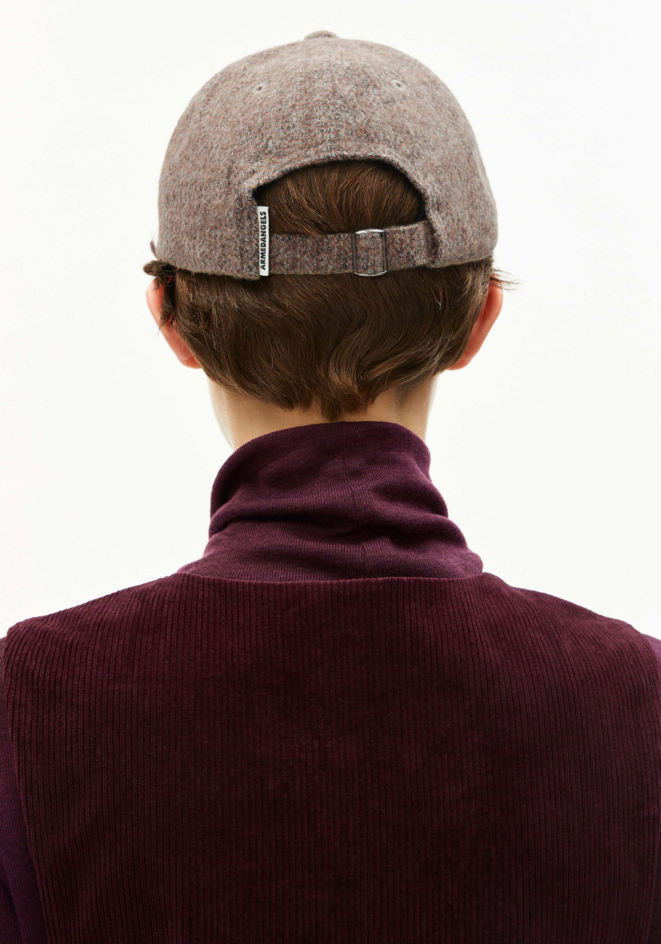 Armedangels Cap Yenaas Tweed Pure-Walnut Cream
