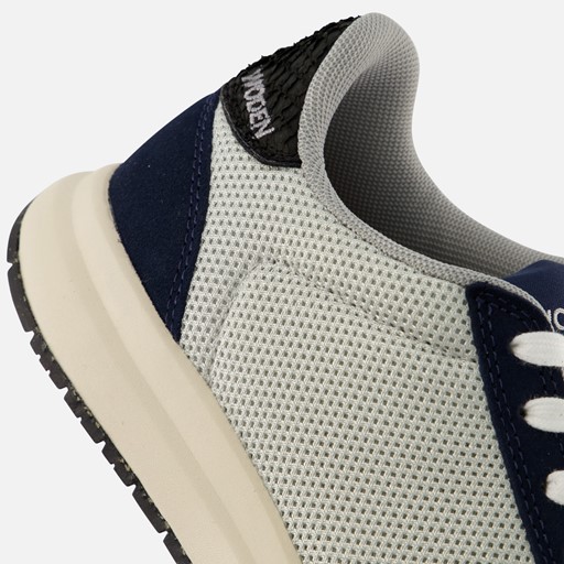 Woden Nicoline Sneakers blauw Textiel