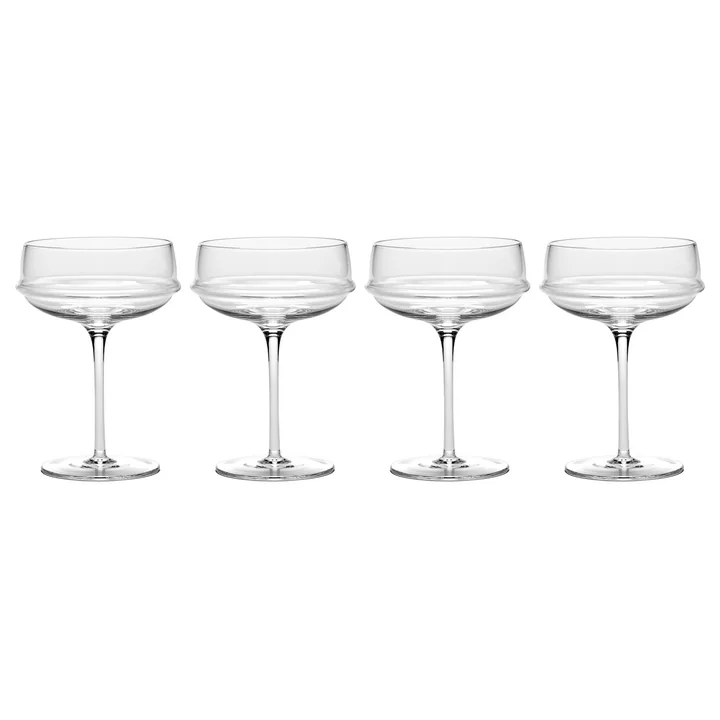 Serax - Dune Champagnerschalen by Kelly Wearstler, klar (4er-Set)