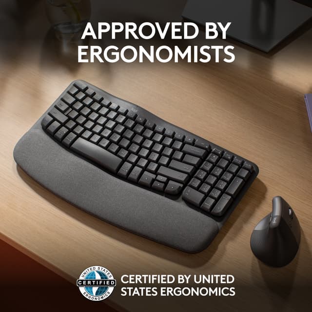 Logitech Wave Keys ergonomisk tastatur (grafit)
