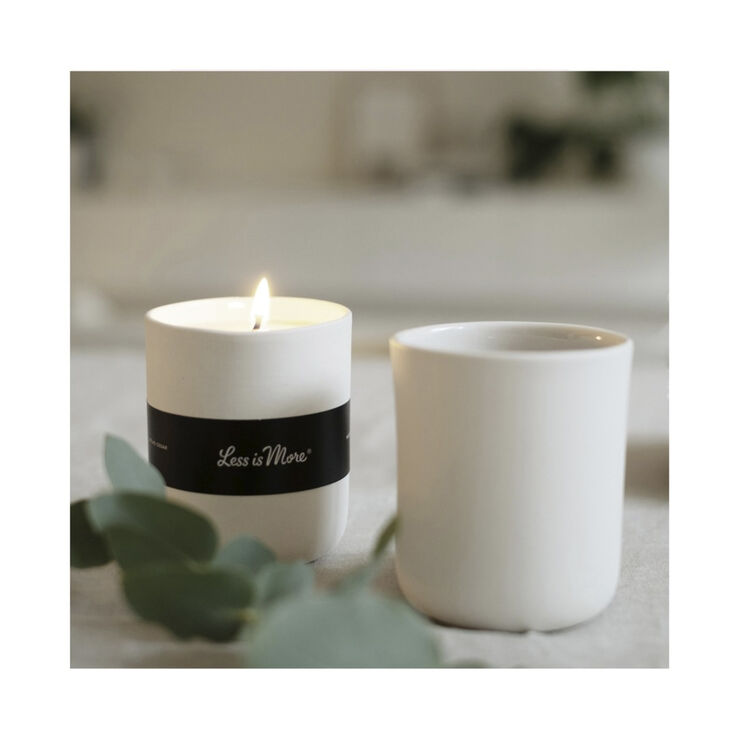 Less Is More Organic Scented Candle Lavender Atlas Cedar