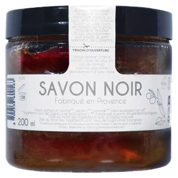Cap Cosmetics Savon Noir Exfoliant Bio 200ml