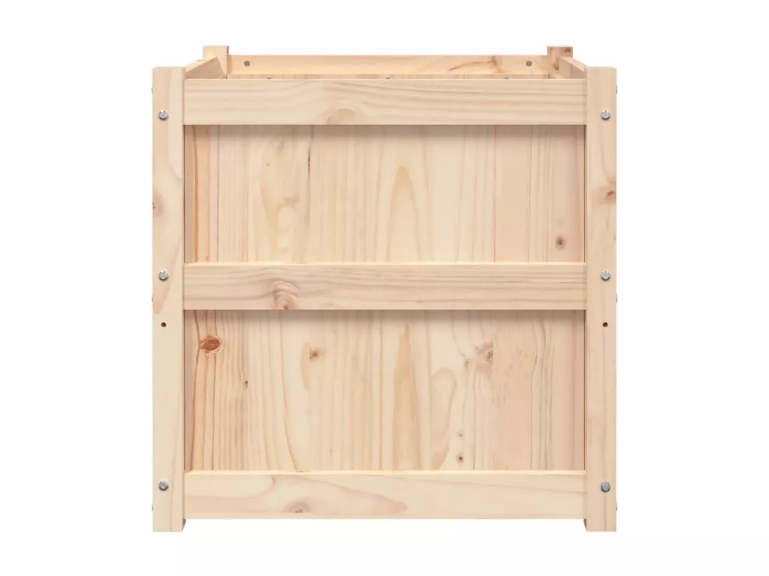 Jardinière d'extérieur 60x60x60 cm bois de pin massif