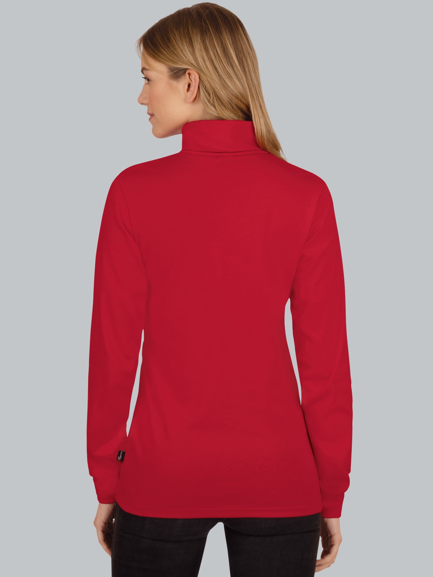 Langarm Ski/Sportrollkragenpullover Kirsch