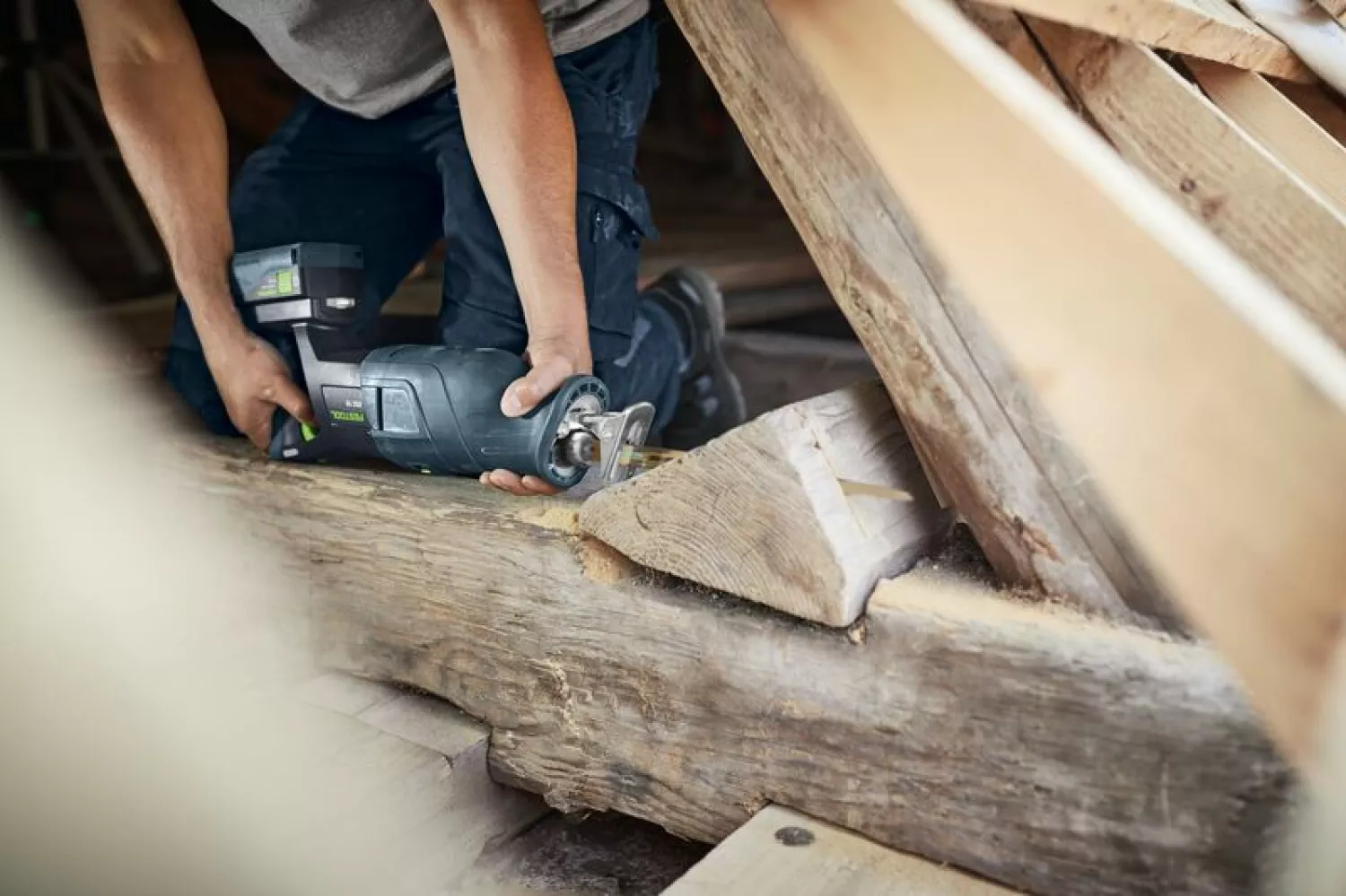 Festool RSC 18 EB-Basic 18V Li-Ion accu reciprozaag body in Systainer - met 5.0 Ah accu