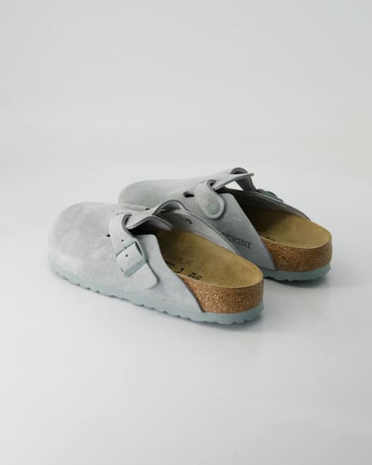 Birkenstock Boston Pantoletten in Grün