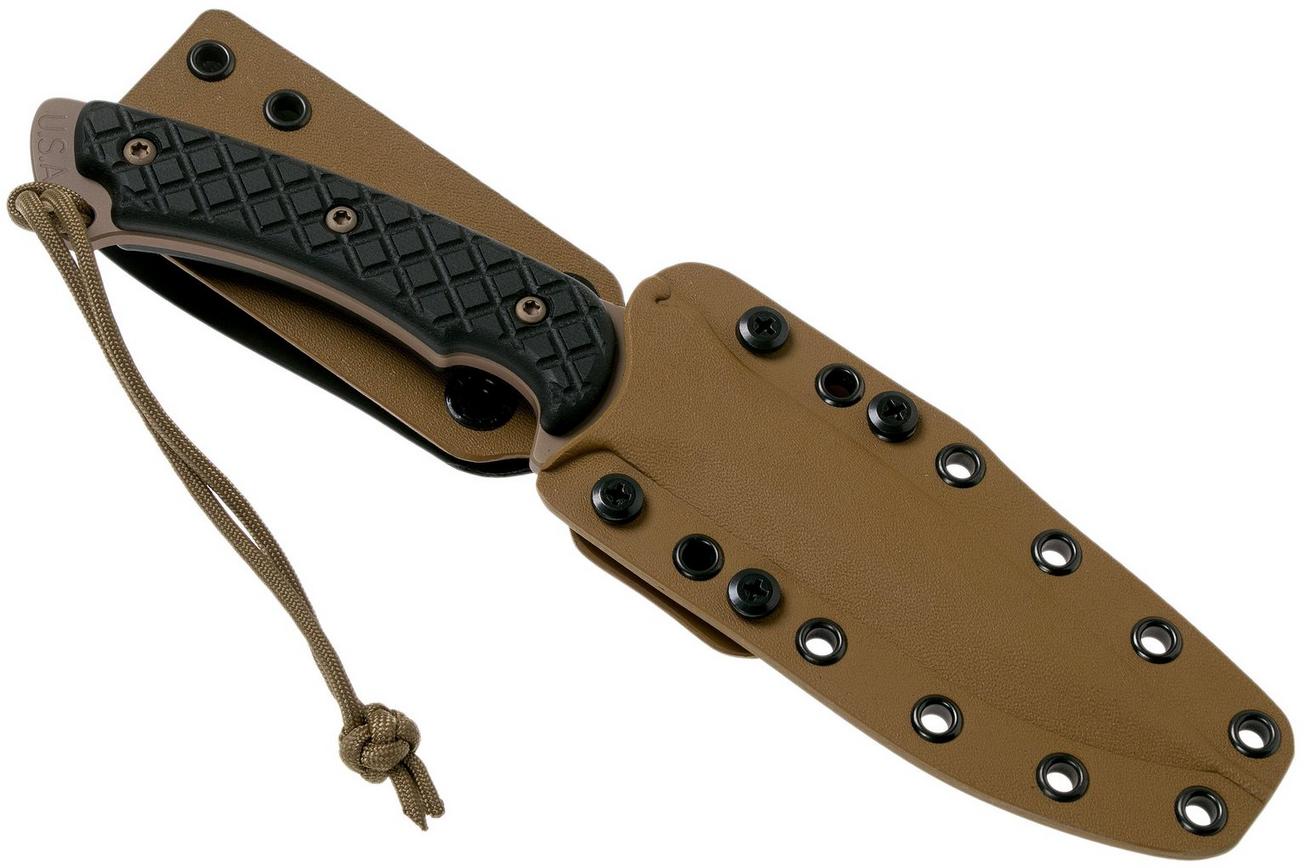 Spartan Blades Ares SB1DEBKKYTN Flat Dark Earth/Black/Tan Sheath survivalmes