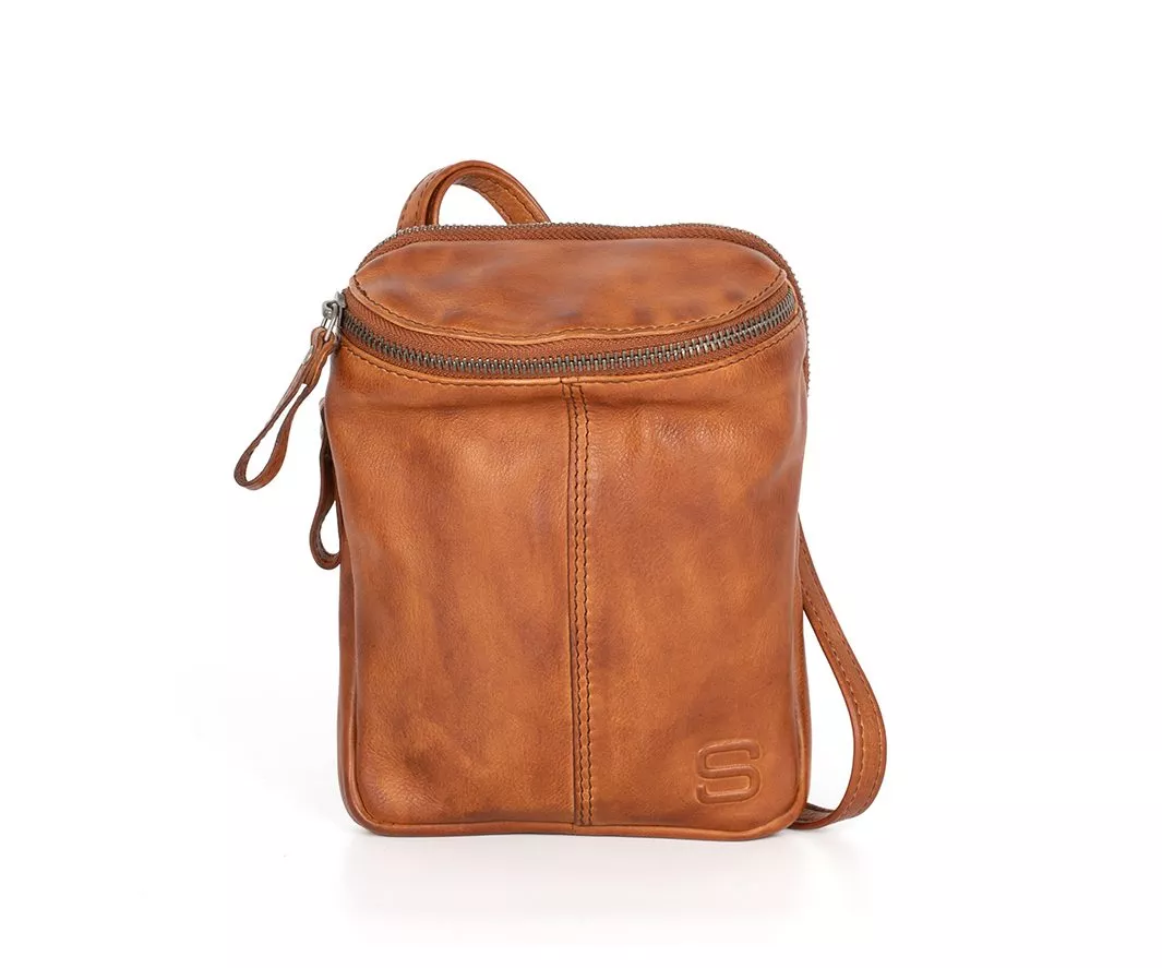 Spikes & Sparrow Naomi Crossbody / Phone Holder Brandy