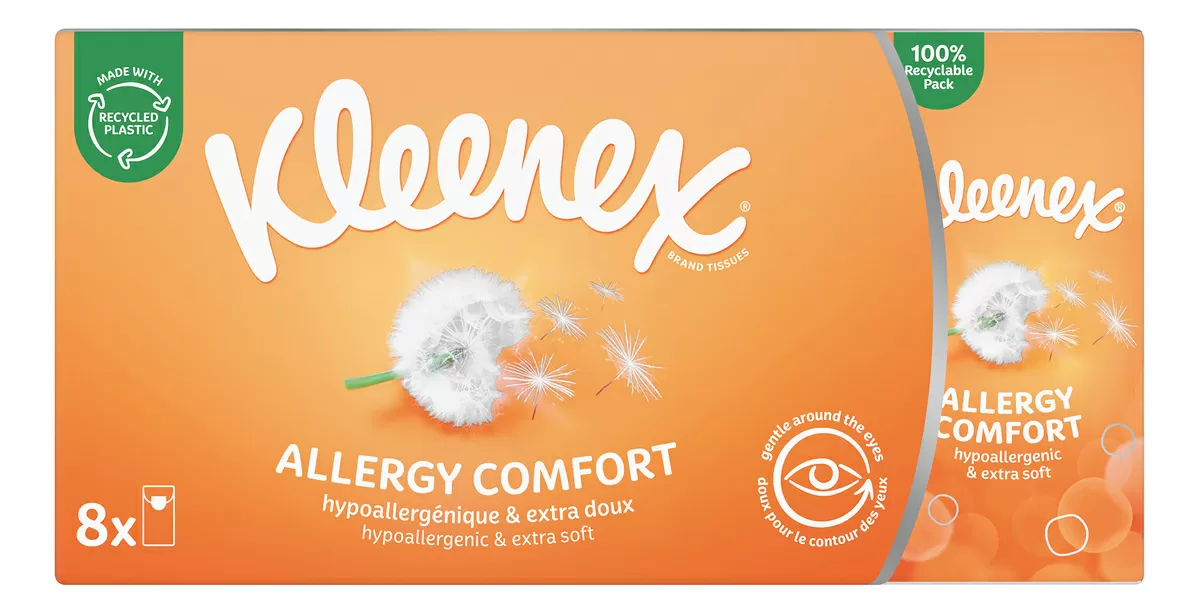 Kleenex Allergy Comfort Lomme - 8 pk.