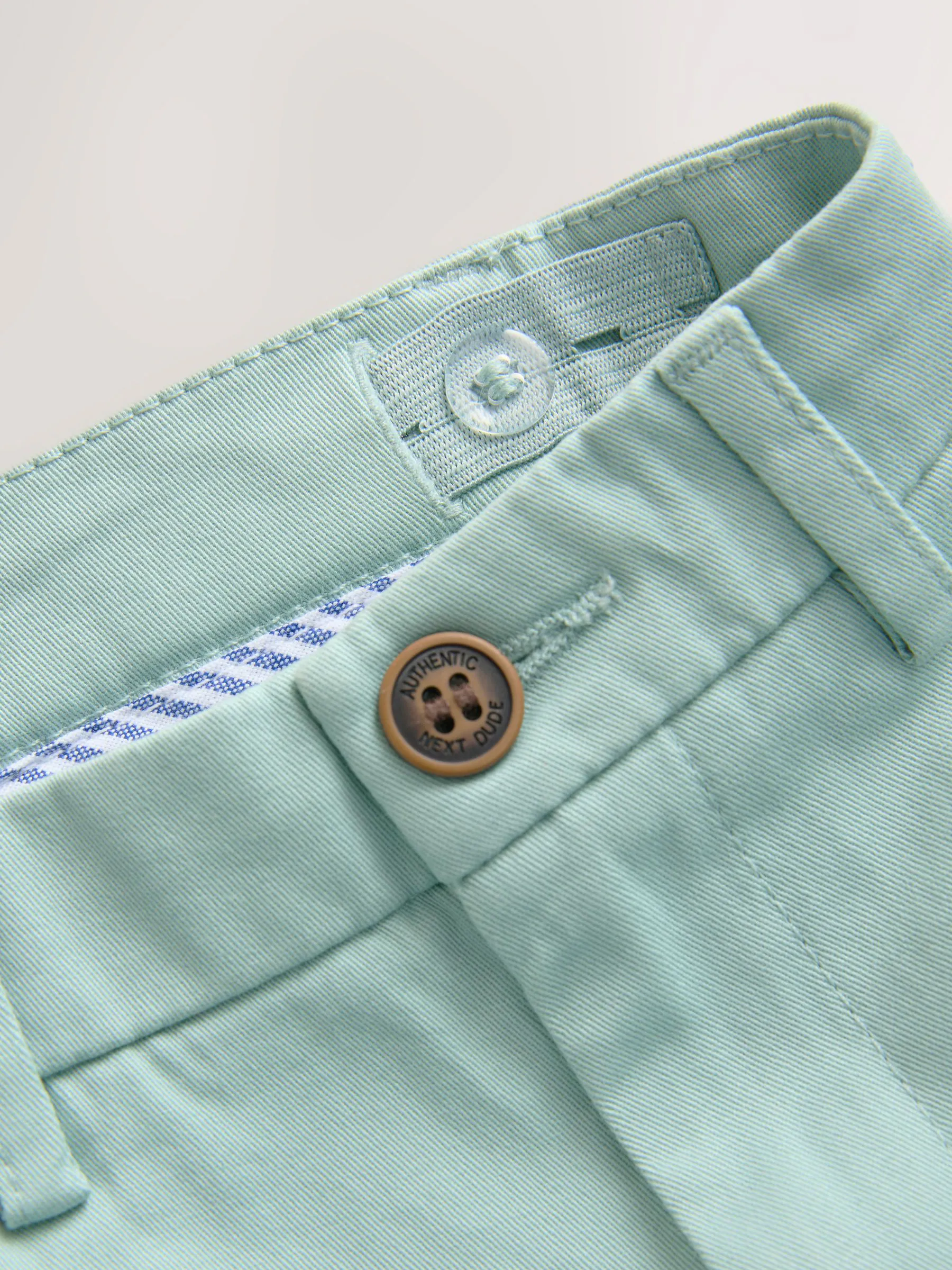 Licht mineraalgroen - Stretchy chino's (3-16jr)