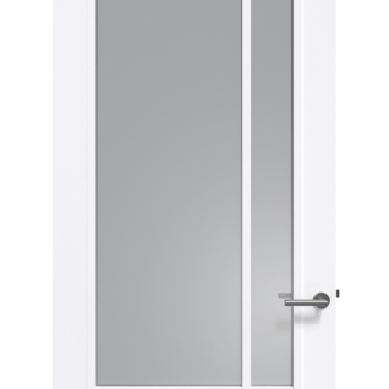 Arne & Bodil binnendeur ABD521 rook glas - extra wit afgelakt - glaslat extra wit