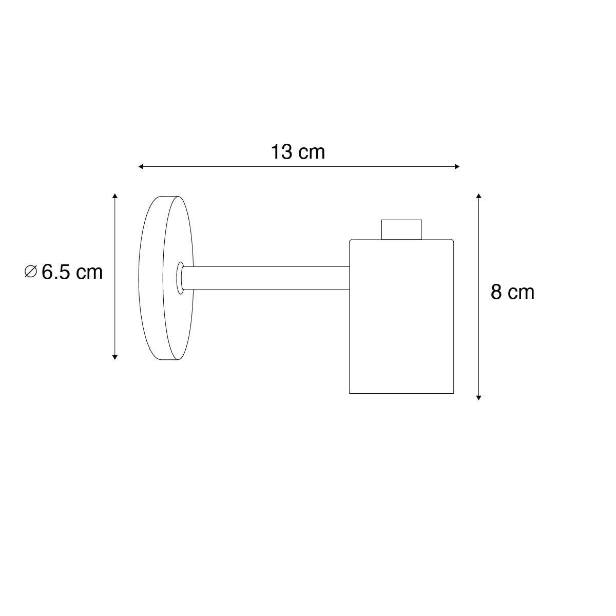 Industriële wandlamp brons - Facil