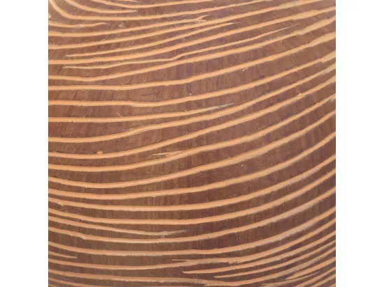 Bougeoir en polyrésine marron 13x13x10h