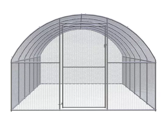 Poulailler d'extérieur 3x6x2 m Acier galvanisé