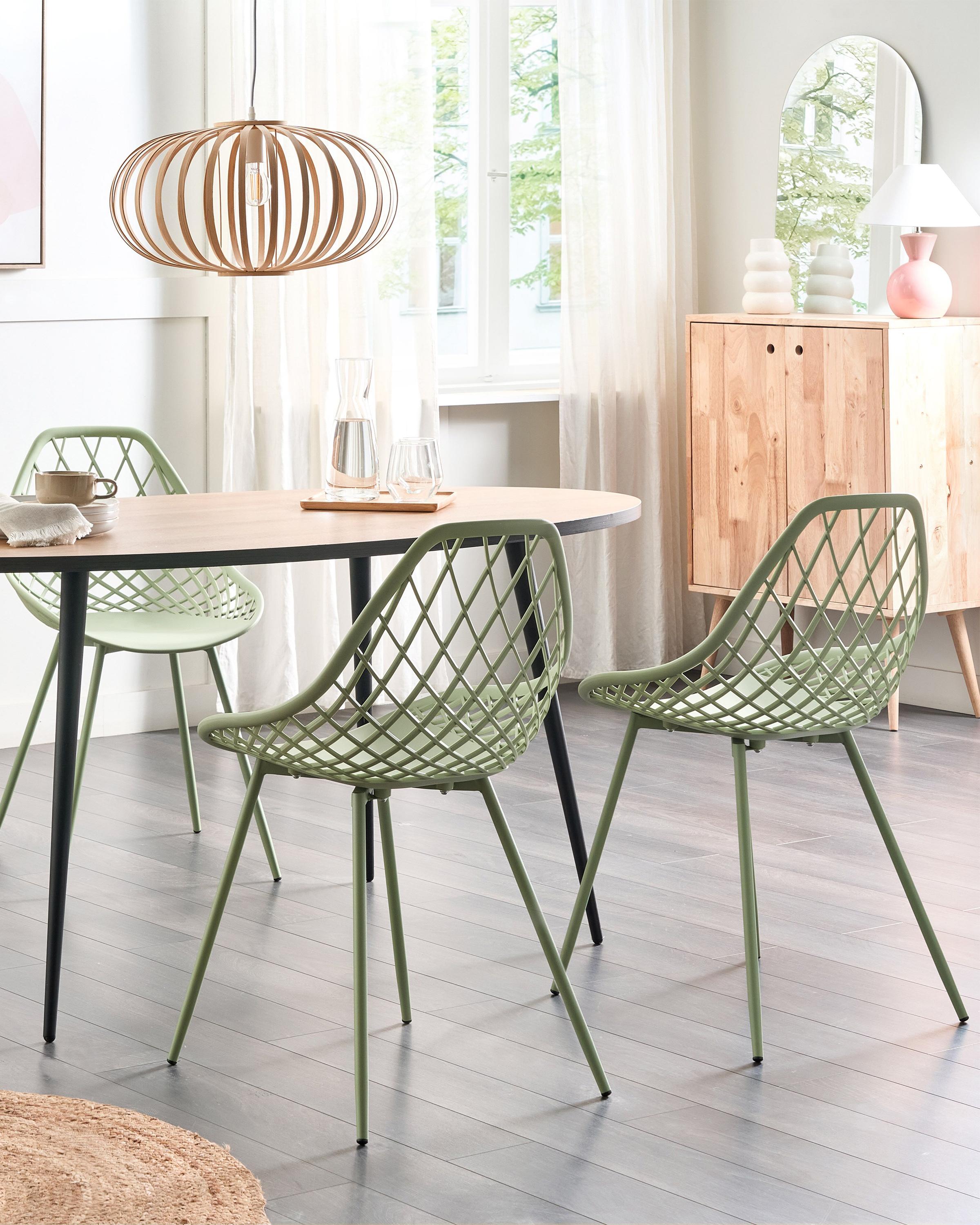 Set van 2 eetkamerstoelen CANTON II Groen