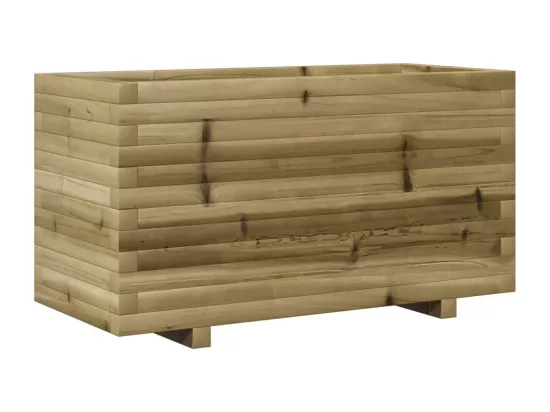 Jardinière bac lit surélevé bois marron 90 x 40 x 49.5 cm 02_0037984