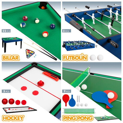 Mesa de bilhar multifuncional 12 em 1 da CB Games