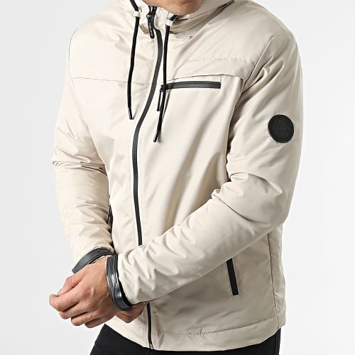 Veste Zippée Capuche Yzoxea Beige