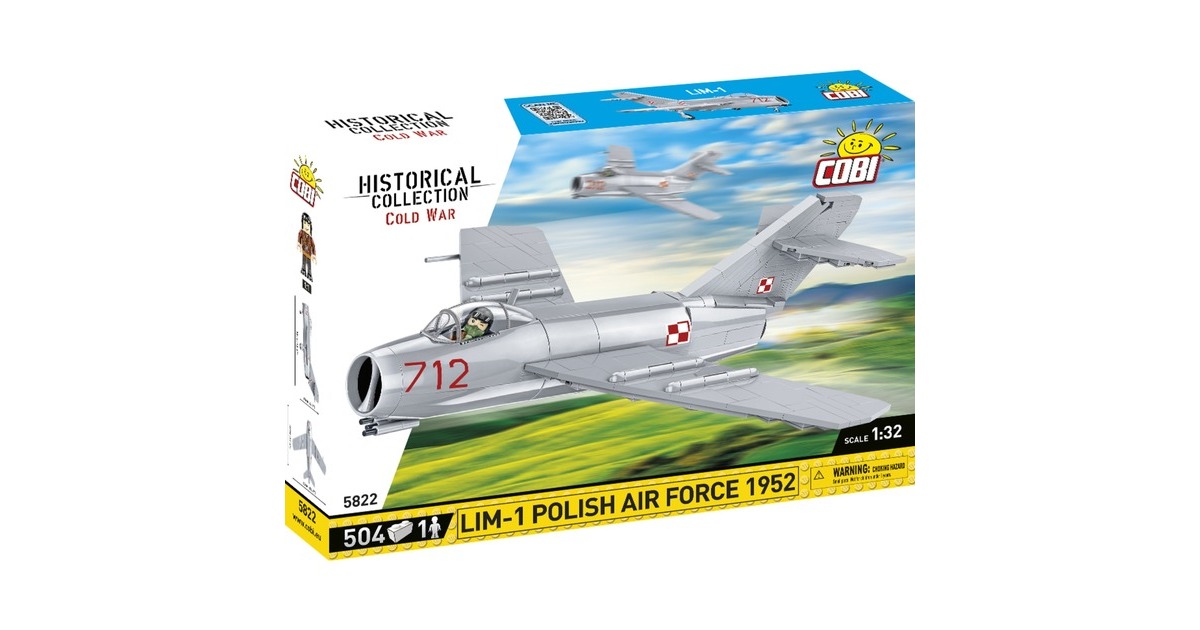 COBIHistorical Collection - Lim-1 Polish Air Force 1952 Constructiespeelgoed  (Schaal 1:32)