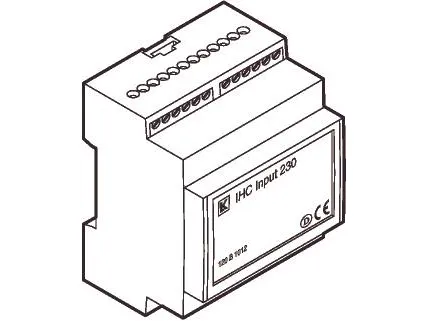 LAURITZ KNUDSEN Indgangsmodul 8-kanal IHC Control® 230VAC DIN 2M36 .