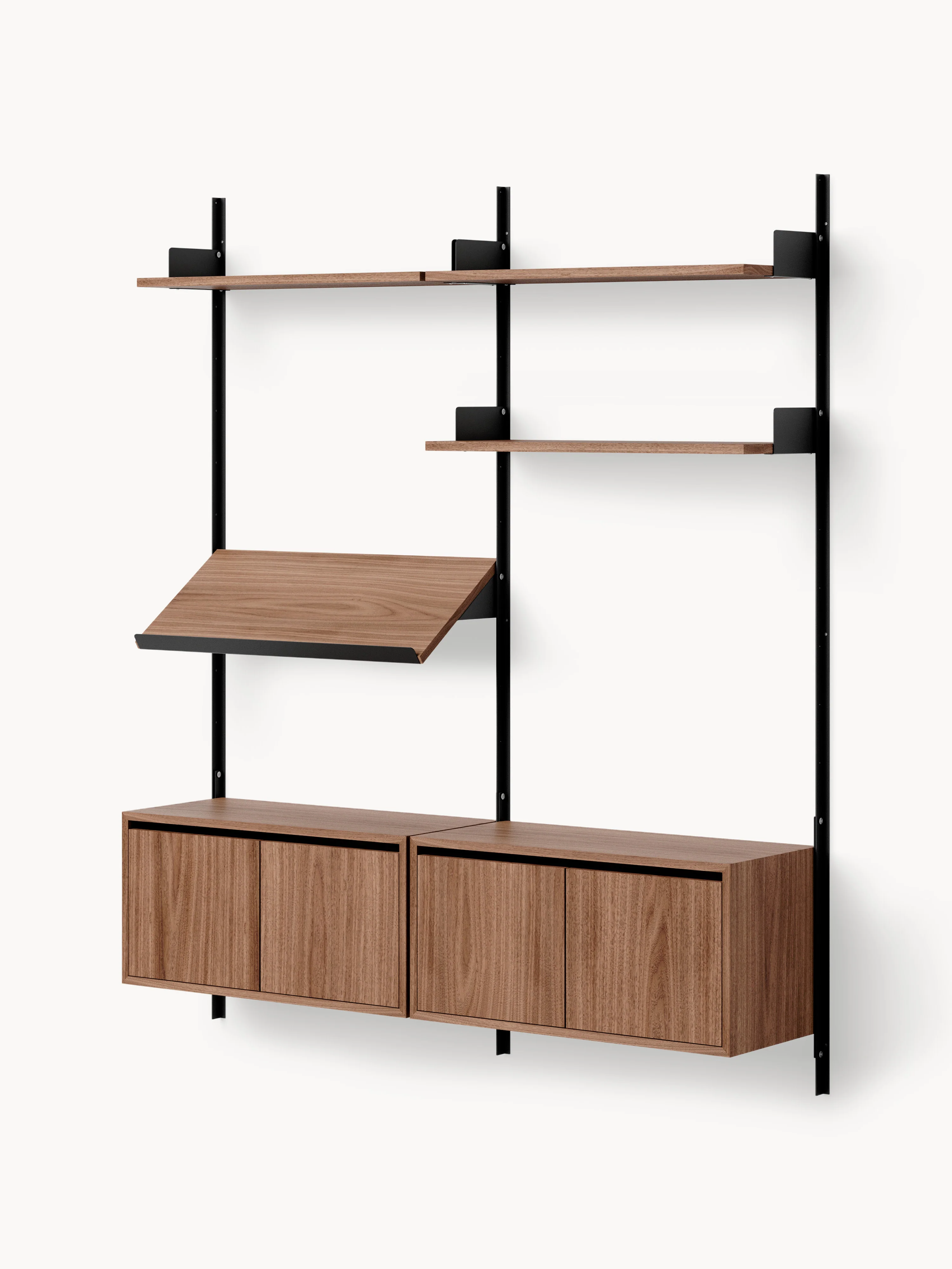 Grote wandrek Living met kasten