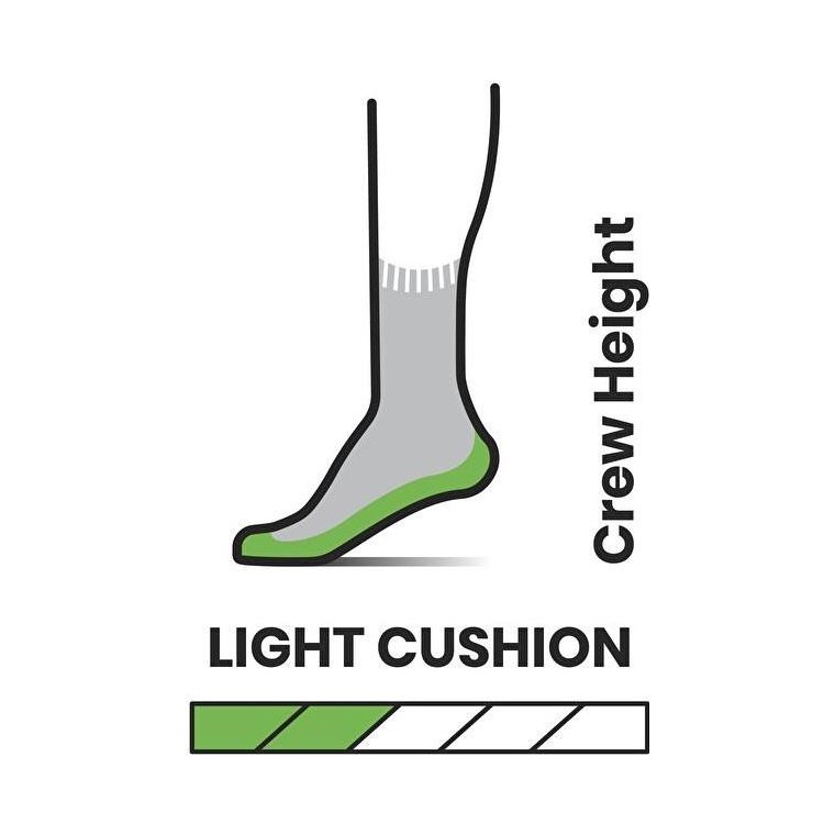 Smartwool Women's Hike Light Cushion Crew Socks Charcoal