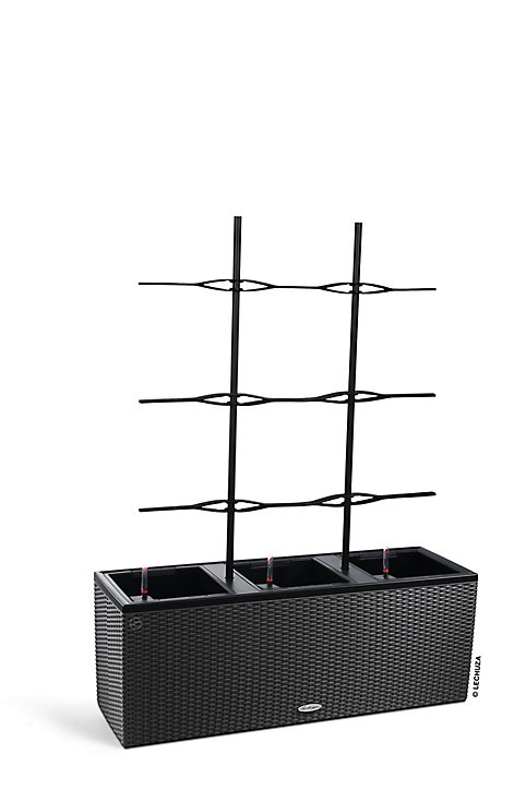 Treillis pour jardinière Lechuza Trio Cottage noir 30