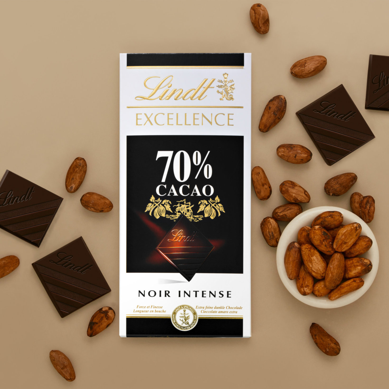 Lindt Excellence Dunkel 70% Cacao Tafelschokolade