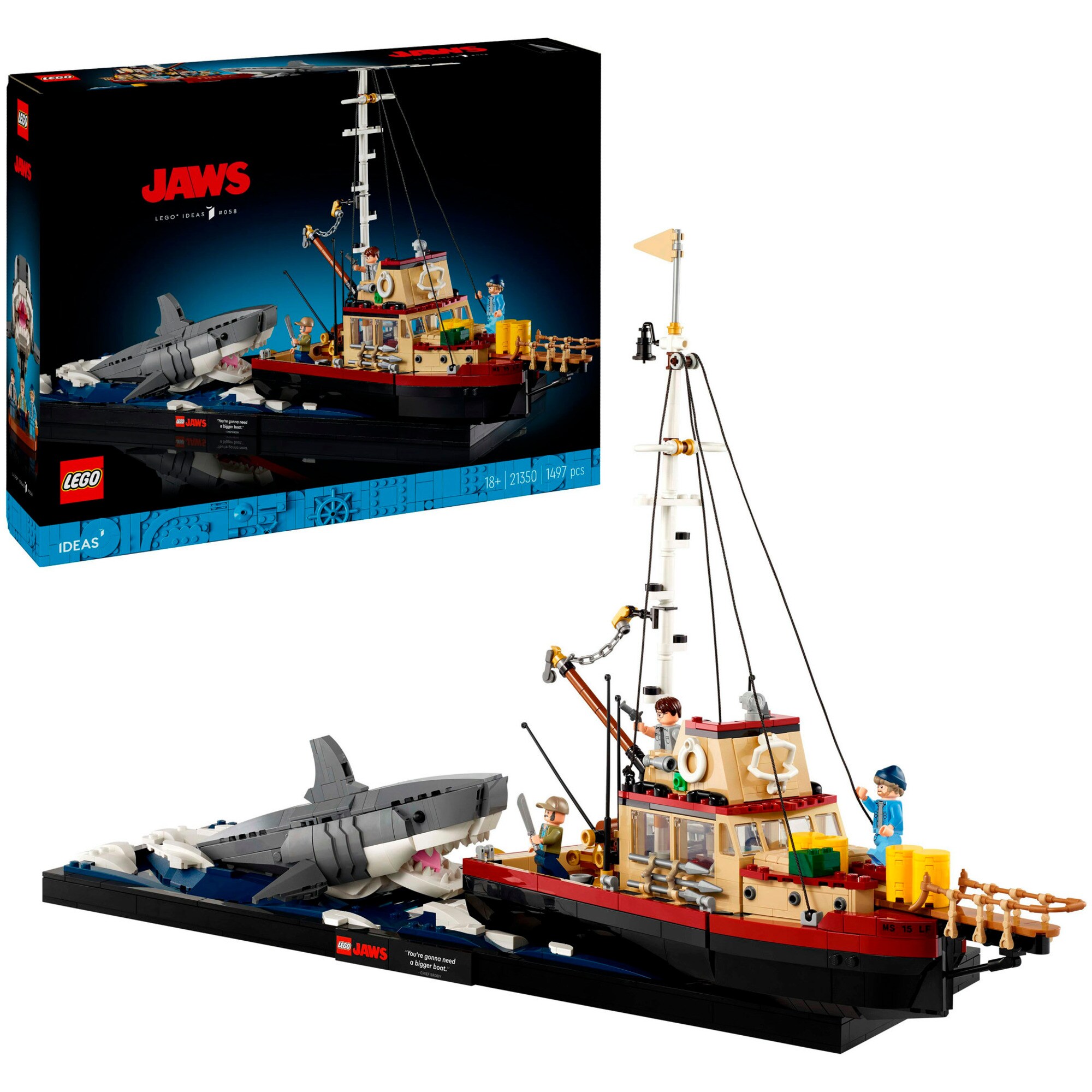 LEGO Konstruktionsspielzeug Ideas Der weiße Hai